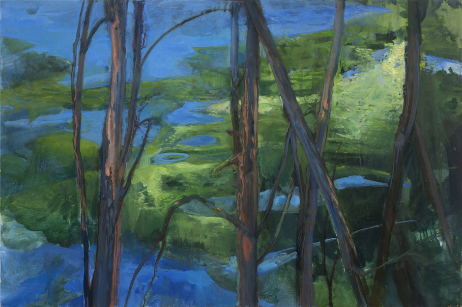 Day's Late Shimmering Light, oil on canvas, 30 x 40&quot;