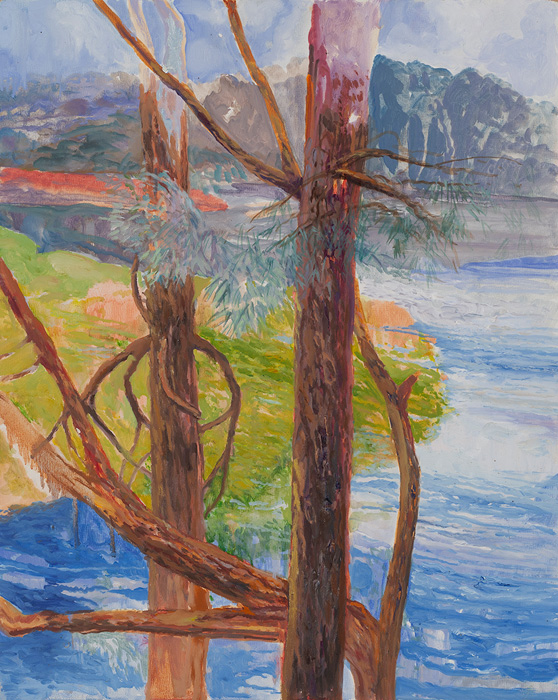 River View, oil on canvas, 20 x 16”